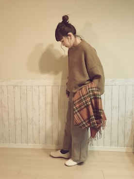 「ゆるゆる」｜「アイテム（その他シューズ）」を使った、imさん（レディース・164cm）の冬コーディネート