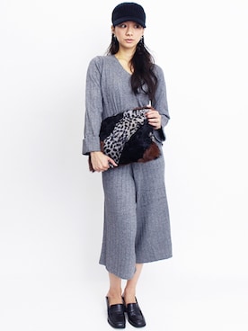 「BARAK（バラク）のアイテム」を使った、BARAKさん（レディース・165cm）の秋コーディネート