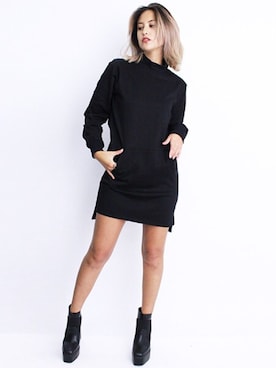 「スウェットワンピース」｜BARAKさん（レディース・165cm）の秋コーディネート