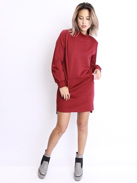 「スウェットワンピース」｜BARAKさん（レディース・165cm）の秋コーディネート