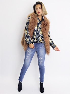 「BARAK（バラク）のアイテム」を使った、BARAKさん（レディース・165cm）の秋コーディネート