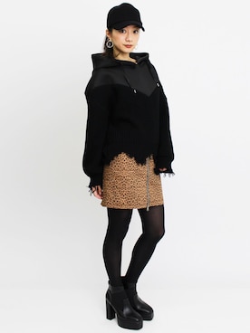 「アイテム（スカート、その他）」を使った、BARAKさん（レディース・165cm）の秋コーディネート