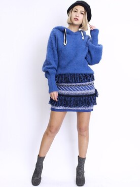 「BARAK（バラク）のアイテム（ハンチング/ベレー帽）」を使った、BARAKさん（レディース・165cm）の冬コーディネート