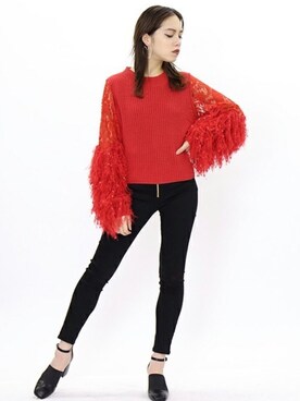 「BARAK（バラク）のアイテム（アクセサリー）」を使った、BARAKさん（レディース・165cm）の冬コーディネート