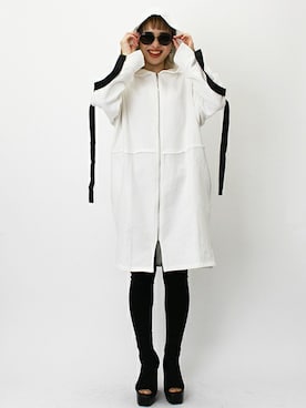 「フード」｜BARAKさん（レディース・165cm）の春コーディネート