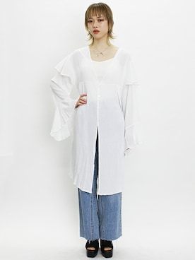 「アイテム（ブーティ）」を使った、BARAKさん（レディース・165cm）の春コーディネート