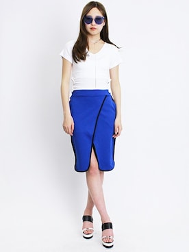 「カラーサングラス」｜BARAKさん（レディース・165cm）の春コーディネート