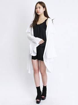 「ロングガウン」｜BARAKさん（レディース・165cm）の春コーディネート