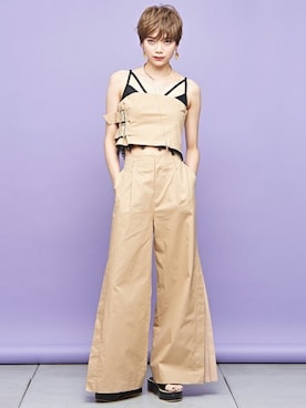 「BARAK（バラク）のアイテム」を使った、BARAKさん（レディース・165cm）の春コーディネート