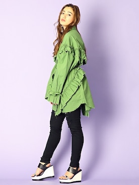 「BARAK（バラク）のアイテム」を使った、BARAKさん（レディース・165cm）の春コーディネート