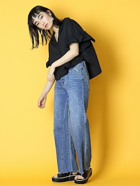 「BARAK（バラク）のアイテム（アクセサリー）」を使った、BARAKさん（レディース・165cm）の春コーディネート