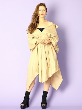 「BARAK（バラク）のアイテム」を使った、BARAKさん（レディース・165cm）の春コーディネート