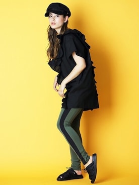 「マリンキャップ」｜BARAKさん（レディース・165cm）の春コーディネート