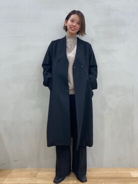 「カシュクール」｜「アイテム（その他アウター）」を使った、おりなさん（レディース・157cm）の秋コーディネート