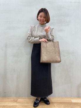 おりなさん（レディース・157cm）の冬コーディネート