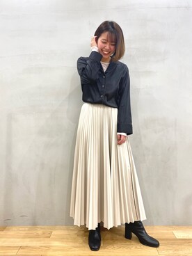 おりなさん（レディース・157cm）の冬コーディネート
