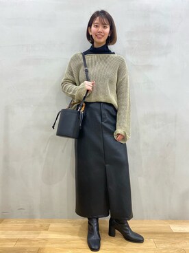 おりなさん（レディース・157cm）の冬コーディネート