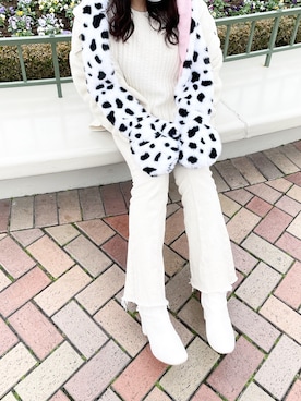 「101匹わんちゃん」｜「アイテム（ブーツ）」を使った、chiさん（レディース・163cm）の冬コーディネート