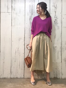 arisa_TYPY本部staffさん（レディース・163cm）の冬コーディネート