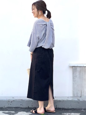 arisa_TYPY本部staffさん（レディース・163cm）の夏コーディネート