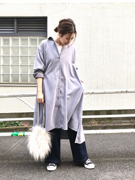 arisa_TYPY本部staffさん（レディース・163cm）の冬コーディネート