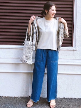 arisa_TYPY本部staffさん（レディース・163cm）の夏コーディネート