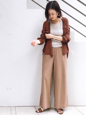 arisa_TYPY本部staffさん(レディース・163cm)の夏コーディネート