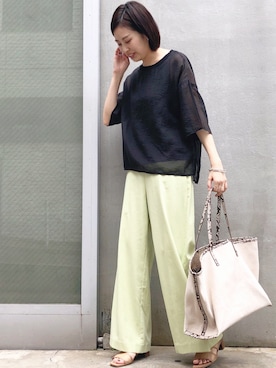 arisa_TYPY本部staffさん（レディース・163cm）の夏コーディネート