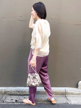 arisa_TYPY本部staffさん（レディース・163cm）の夏コーディネート