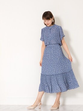 「JILL STUART（ジルスチュアート）のアイテム（シャツ/ブラウス）」を使った、arisaさん（レディース・162cm）の夏コーディネート