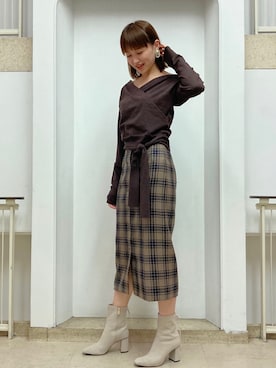 arisaさん（レディース・162cm）の秋コーディネート