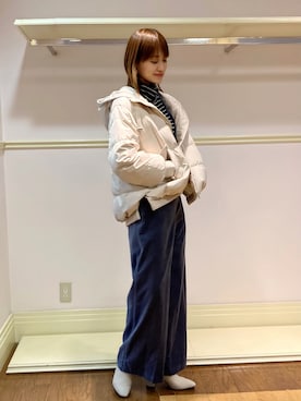 「JILL STUART（ジルスチュアート）のアイテム（サロペット/オーバーオール）」を使った、arisaさん（レディース・162cm）の秋コーディネート