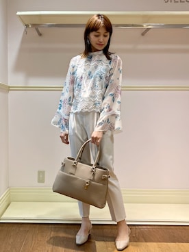 「JILL STUART（ジルスチュアート）のアイテム（トートバッグ）」を使った、arisaさん（レディース・162cm）の冬コーディネート