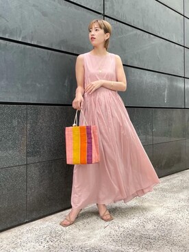 Mariha マリハ のワンピース ドレス ピンク系 を使った人気ファッションコーディネート Wear