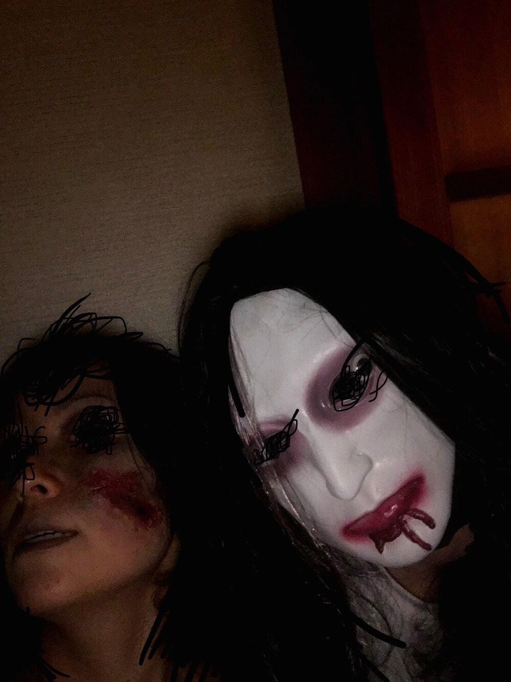 「wearhalloween2017」｜「no brandのアイテム（その他小物、ホワイト系）」を使った、Makiyamaさん（レディース・164cm）の秋コーディネートの1枚目の写真