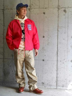 「オトナカジュアル」｜「アイテム（ナイロンジャケット）」を使った、JUNさん（メンズ・176cm）の秋コーディネート