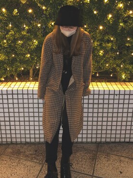 「FUN（ファン）のアイテム（ジャケット/アウター）」を使った、Naruさん（レディース・155cm）の冬コーディネート
