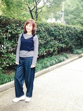 极简之美さん（レディース・160cm）の冬コーディネート