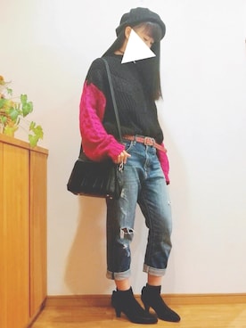 「ORiental TRaffic(ORiental TRaffic)」｜「アイテム（ハンチング/ベレー帽）」を使った、瑠栞さん（レディース・163cm）の春コーディネート