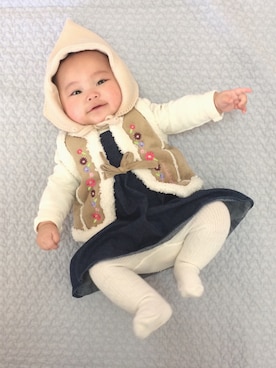 「生後6ヶ月」｜「アイテム（その他）」を使った、hfさん（キッズ・70cm）の冬コーディネート
