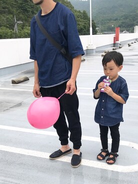 「Lui's（ルイス）のアイテム」を使った、hfさん（キッズ・120cm）の夏コーディネート