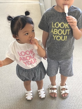 hfさん（キッズ・90cm）の夏コーディネート