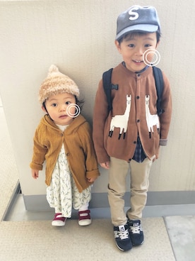 hfさん(キッズ・90cm)の秋コーディネート
