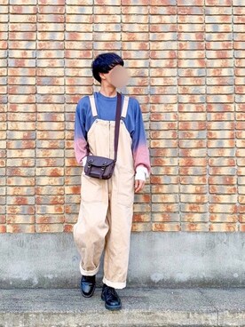 「niko and...（ニコアンド）のアイテム（オールインワン・サロペット）」を使った、Shuさん（メンズ・164cm）の夏コーディネート