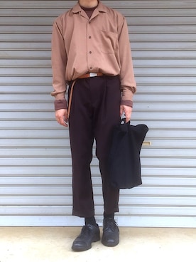 「MASTER&Co（マスターアンドコー）のアイテム（ファッション雑貨）」を使った、Sさん（メンズ・170cm）の春コーディネート
