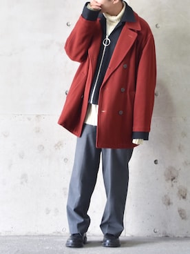 「NEONSIGN（ネオンサイン）のアイテム（ブルゾン）」を使った、Sさん（メンズ・170cm）の冬コーディネート