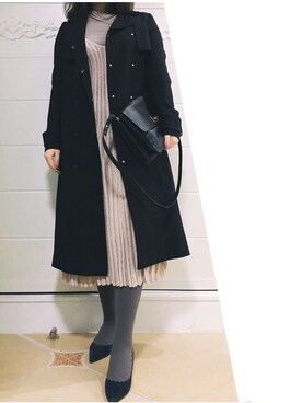 「Lily（リリイ）のアイテム（ジャケット/アウター）」を使った、Minkalaさん（レディース・162cm）の冬コーディネート