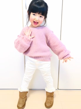 「RIP THE SWELL（リップザスウェル）のアイテム」を使った、AREA2019さん（キッズ・100cm）の冬コーディネート