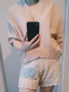 「BLANK　（ブランク）のアイテム」を使った、lune39さん（レディース・160cm）の夏コーディネート