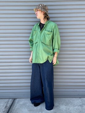 「ORNERTE（オルネート）のアイテム」を使った、mutaさん（メンズ・182cm）の春コーディネート